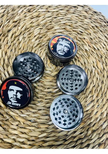 Che Guevara Metal 2 Parça Sivri Diş Tütün Öğütücü Grinder 50 MM