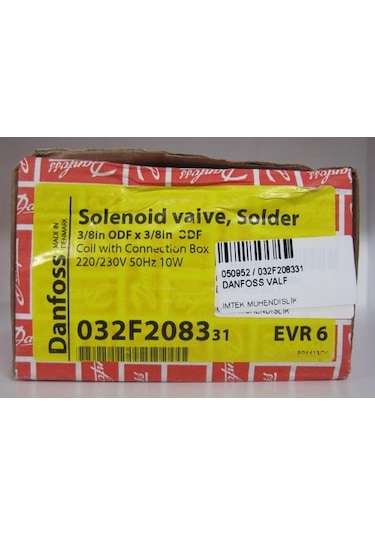 Danfoss 032F2083 Evr6 Selenoid Valve