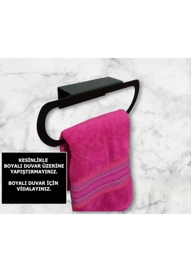 Kalisi İçi Yuvarlak Havluluk Mat Siyah Siyah