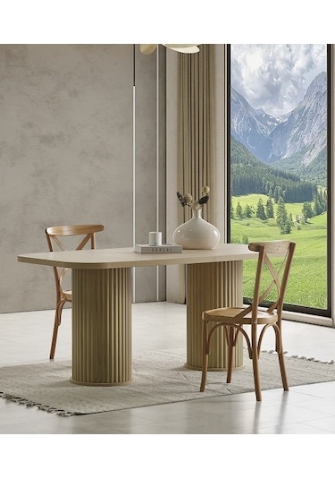 Azure Mdf Yemek Masası Meşe