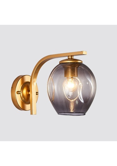 Led Duvar Lambası Altın Mavi Gri Siyah Altın
