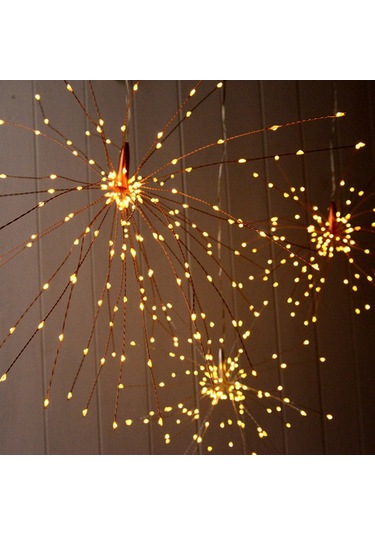 Gajeena 180 Led Işıklı Fenerli Atışık Işıklı Süpürge, Uzaktan Kumandalı Pil Tipi Gümüş Tel, Islak Ve Açık Mekan Dekorasyon Işığı Sıcak Beyaz Diğer