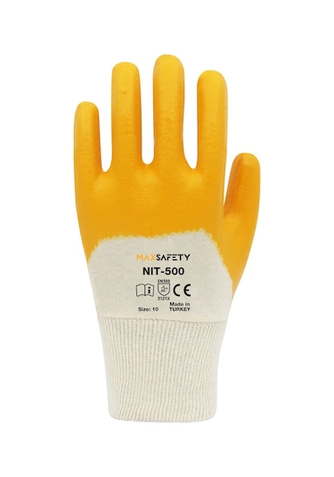 Nitril Kaplı Eldiven No: 9 - 10 Rm Nıt-500-10