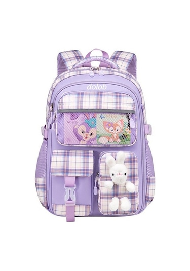 Ilkokul Kızları Için Yeni Okul Çantası, 1-6. Sınıflar Için Sevimli, Hafif, Yük Azaltıcı, Nefes Alabilen, Su Geçirmez Çocuk Sırt Çantası 1xnm2a Mor