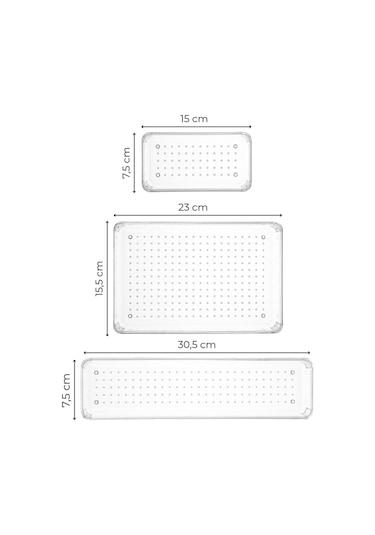Vienev 9lu Şeffaf Çekmece Içi Düzenleyici Organizer 4x D.dkdrtgn,k.dkdrtgn 1x O.dkdrtgn