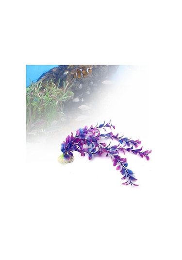 Sones 25 Cm Balık Tankı Simülasyon Su Bitkileri Akvaryum Balık Tankı Dekorasyon Plastik Su Bitkileri