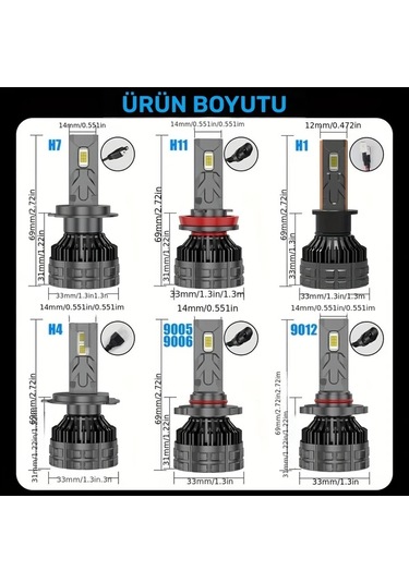 Cordial 130w 32000lm H4 Led Far H11 Canbus Hata Yok 12-24v 6500k Beyaz Uyumlu
