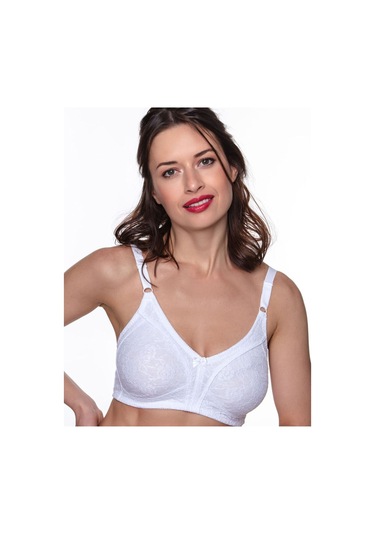 Kadın Dantel Toparlayıcı / Minimizer Beyaz Sütyen Beyaz