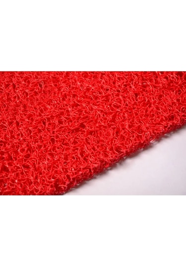 Kıvırcık Kırmızı Paspas 120 Cm 14 Mm Kırmızı