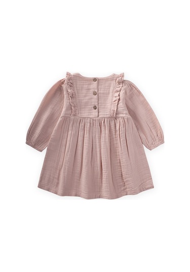 Elbise 1-10 Yaş Pudra Pembe Pudra Pembe