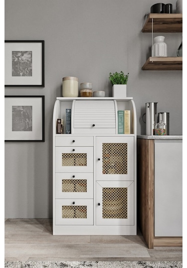 Merlin Mobilya Astana 9 Bölmeli Ekmeklik Kuru Bakliyat Saklama Kileri