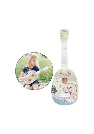 Suntek 4 Telli Çocuk Ukulele Oyuncak Acemi Ayı Için İlgiyi