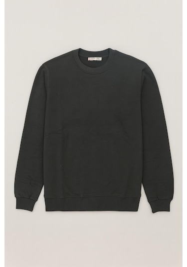 Mixray 2021 Kadın Basic 3 İplik Sweatshirt Antrasit