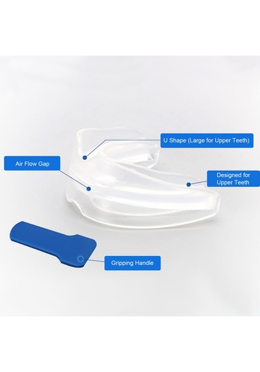 Qingmipy Gece Horlaması Ve Diş Gıcırdatma İçin Silikon Ağızlık - Isıyla Şekillendirilebilir, Taşınabilir Kutu
