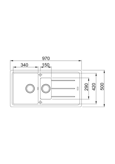 Franke Basis BFG 651 Granit Eviye Slate Gri