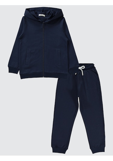 Civil Unisex Çocuk Eşofman Takımı 6-9 Yaş Lacivert Lacivert