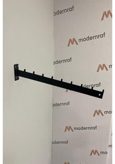 Duvara Monte Lzk Eğri Siyah Baston Renkli