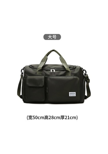 Kısa Yolculuk Erkekler Ve Kadınlar İçin Büyük Kapasiteli Islak Ve Kuru Spor Spor Çantası Ordu Yeşil Büyük Haki