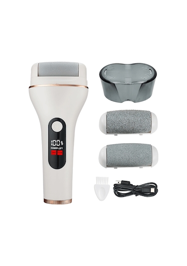 Geekyou Elektrikli Ayak Çalıcı Kaldırıcı - 2 Hızlı 17000-21000 Rpm - Tam Su Geçirmez - 1200mah Pil - Led Göstergeli - 3 Farklı Tırpan Ucu