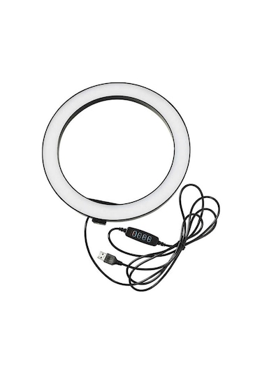 Zore M-2603 10" Işıklı Telefon Tutucu Ring Light + 210 CM Tripod