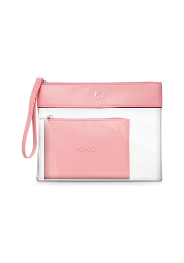 Kiko Makyaj Çantası Transparent Beauty Case 003 Pink