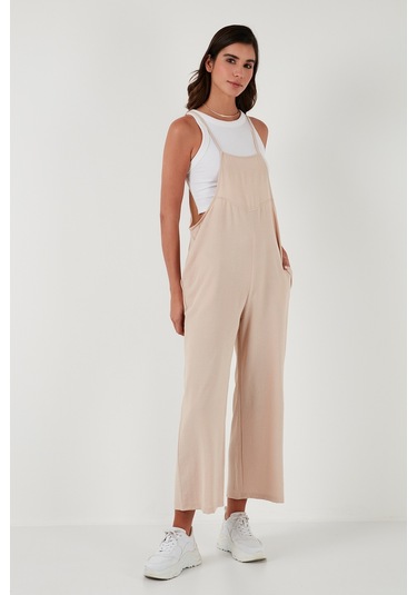 Lela Relaxed Fit Ayarlanabilir Ip Askılı Bahçıvan Bayan Tulum 66970192S4 Taş