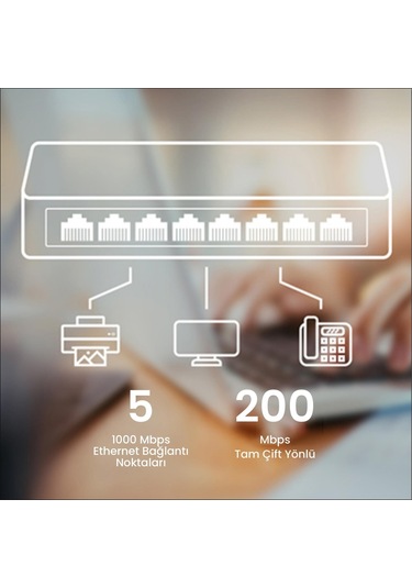 Cudy GS105 5 Port 10/100/1000 M 16K Mac Gigabit Switch