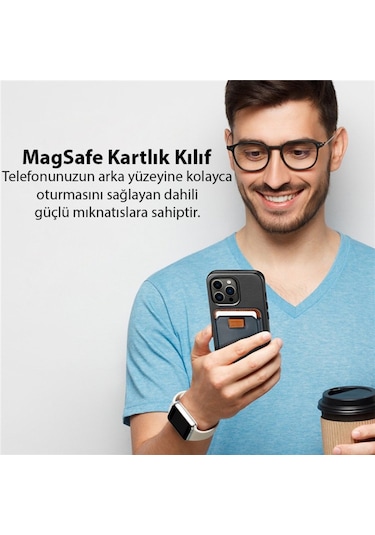 Dux Ducis Iphone 14-13-12Ler Için Magsafe Kartlik Deri Cüzdan Ki 561245441