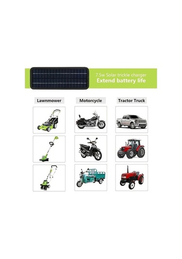 Pazly Monokristal Güneş Paneli Şarj Cihazı 18v 12v Dc Siyah Araç Fişi Timsah Klipsli Kablo Karavan Ve Araçlar İçin