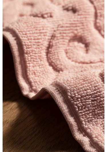 Orlena %100 Pamuk Ayak Havlusu - Pudra - 50x70 Cm Pudra