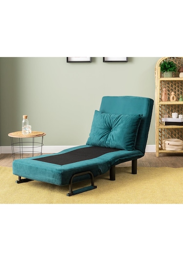 Pafu Sento Tekli Katlanır Yataklı Koltuk - Soho Petrol Petrol Yeşili