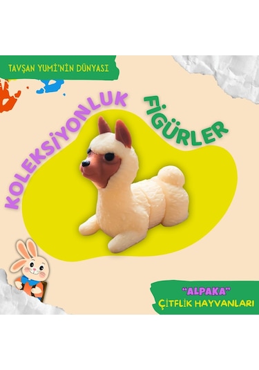 Tavşan Yumi Çiftlik Hayvanları Koleksiyonu- 4 Parça 5-7 Cm Hareketli Oyuncaklar Ve Bilgilendirici Kartlar "