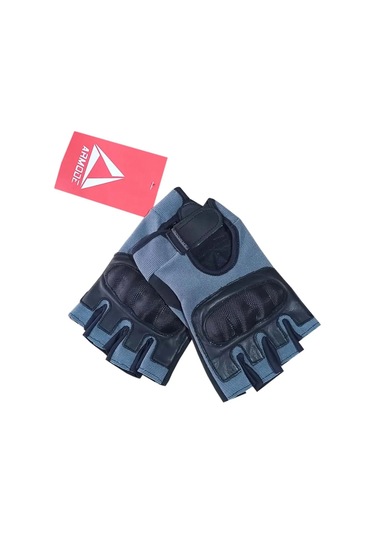 Armode Mg014p Korumalı Yarım Motosiklet Eldiveni Gri L Beden