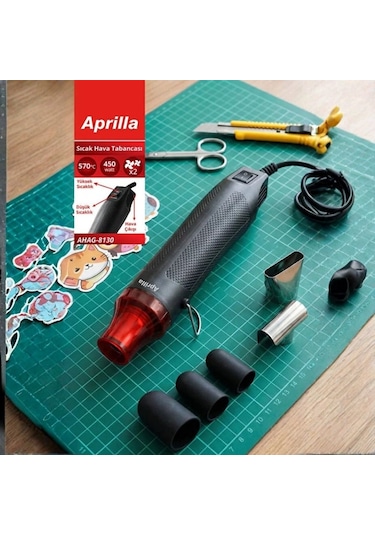 Aprilla AHAG-8130 570C Ayarlanabilir Sıcak Hava Tabancası