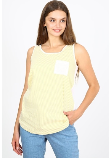 Alexandergardı Cep Detaylı Çizgili Bluz (B21-32201)