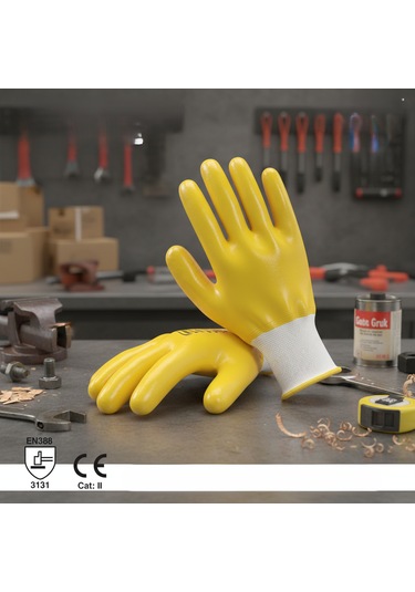 Standart Nitril Eldiven 2 Çift 4 Adet İş Güvenliği Eldiveni