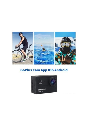 Ulzyvf 12mp Su Geçirmez Spor Kamera 30m 1080p Hd Geniş Açı Aksiyon Kamera Siyah Siyah