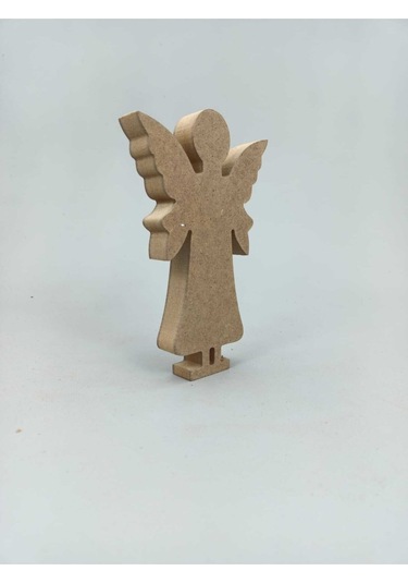 Na Neşeli Ahşap 25 Cm Ahşap Melek Figürü.dik Durabilir.masa Dekoru.yılbaşı Dekoru.ahşap Boyama. Model Neseliemelek123482