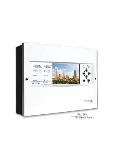 Maxlogic Ml-1280 7’’ Tft Mimik Adresli Yangın Alarm Paneli