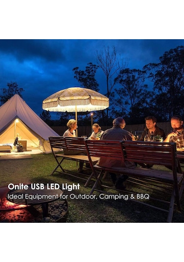Shineyee Usb Çadır Işığı 2.5m Kablolu 14 Led 5730 Smd 650lm 3000k Sıcak Beyaz Dc 5v 2 Adet