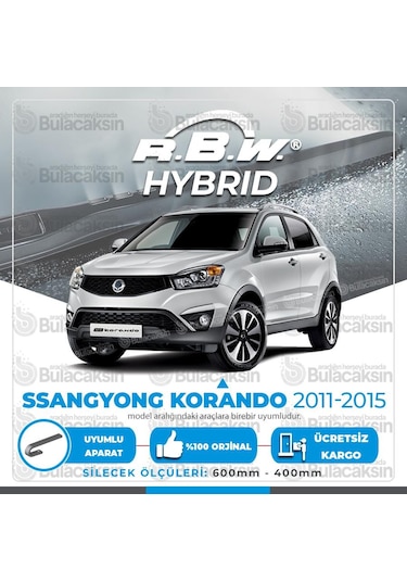 Ssangyong Korando Ön Silecek Takımı (2011-2015) RBW Hibrit