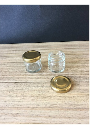 29 Cc Cam Kavanoz - 25 Adet - Gold Kapak . Mutfak.