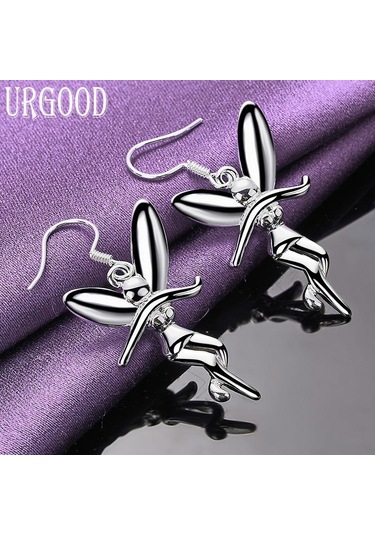 925 Ayar Gümüş Büyüleyici Küpe Moda Takı