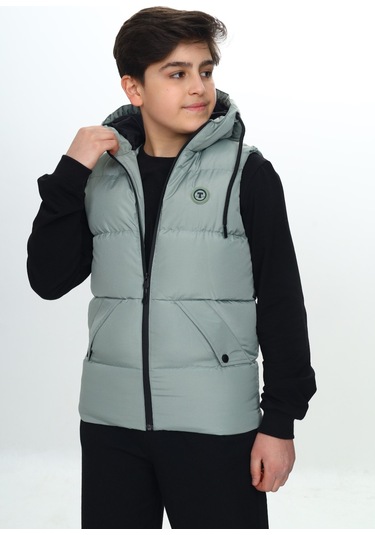 Toontoy Erkek Çocuk Göğsü Armalı Şişme Yelek Yeşil