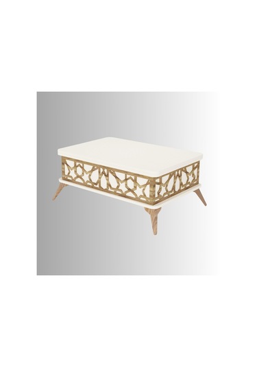 Zeren Akıllı Sehpa - Beyaz Ekru