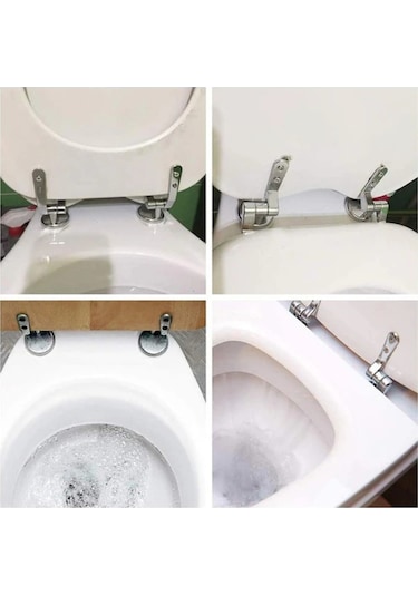 Yaleker Stüdyo Stili Yavaş Kapanan Tuvalet Kapağı Mango Seti 2 Adet - Çelik Malzeme, Esnek Ayar, Sessiz Kapanma, Kolay Kurulum Diğer