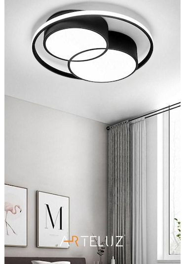Arteluz Modern Çift Yuvarlak Led Avize