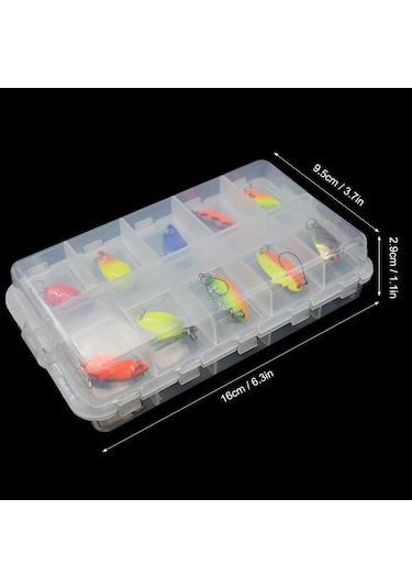 Tenfowee A01 20 Adet Metal Yem Seti - Renkli Parlak Flasher, Balık Çekici, İki Kanal Ve Kutulu Olta Takımı