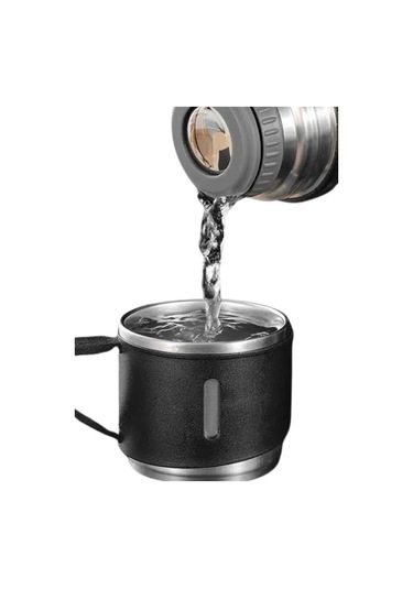 Bfs Termos Seti Paslanmaz Çelik 3 Bardaklı Vakumlu Termos Set 500 Ml 12 Saate Kadar Isı Koruma Çok Renkli