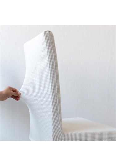 Qingmipy Ev Ofis Koltuk Kılıfı Örtüsü - Dikişli, Esnek, Omuzluklu - Günlük Kullanım İçin Dayanıklı Makyaj Minderi - Göl Mavisi Mavi